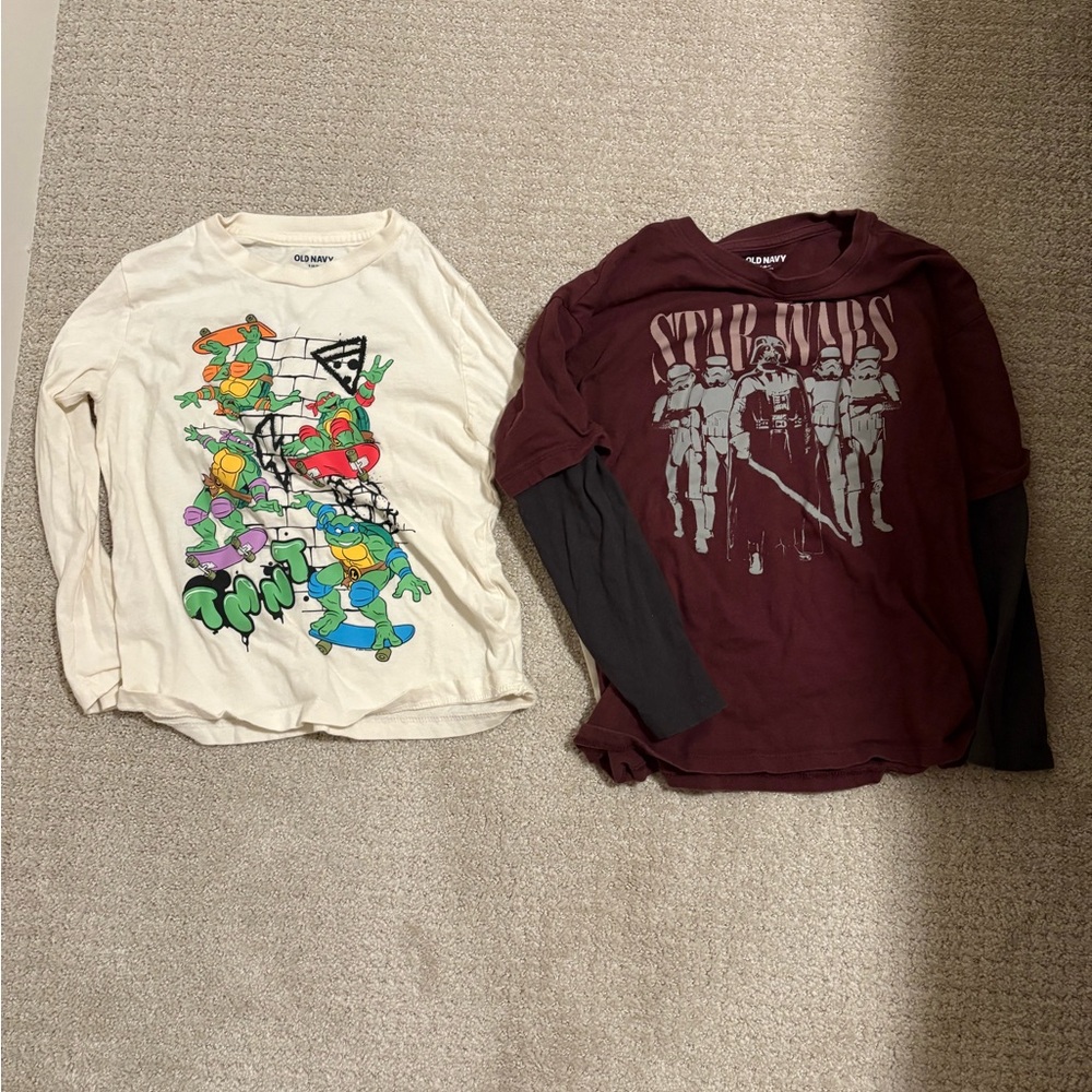Bundle Old Navy long sleeve tees size 6-7